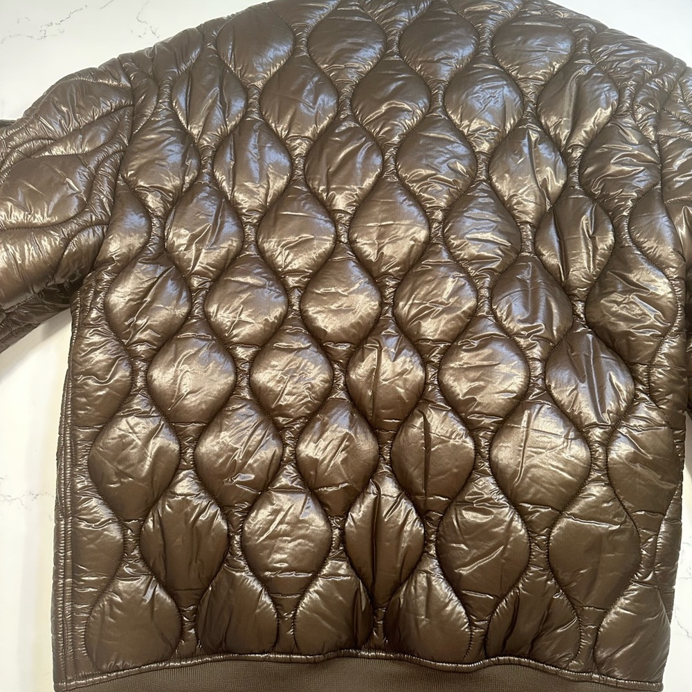 Dion Lee Quilted Ripstop Oversized Flight Jacket Green - Picture 5 of 5